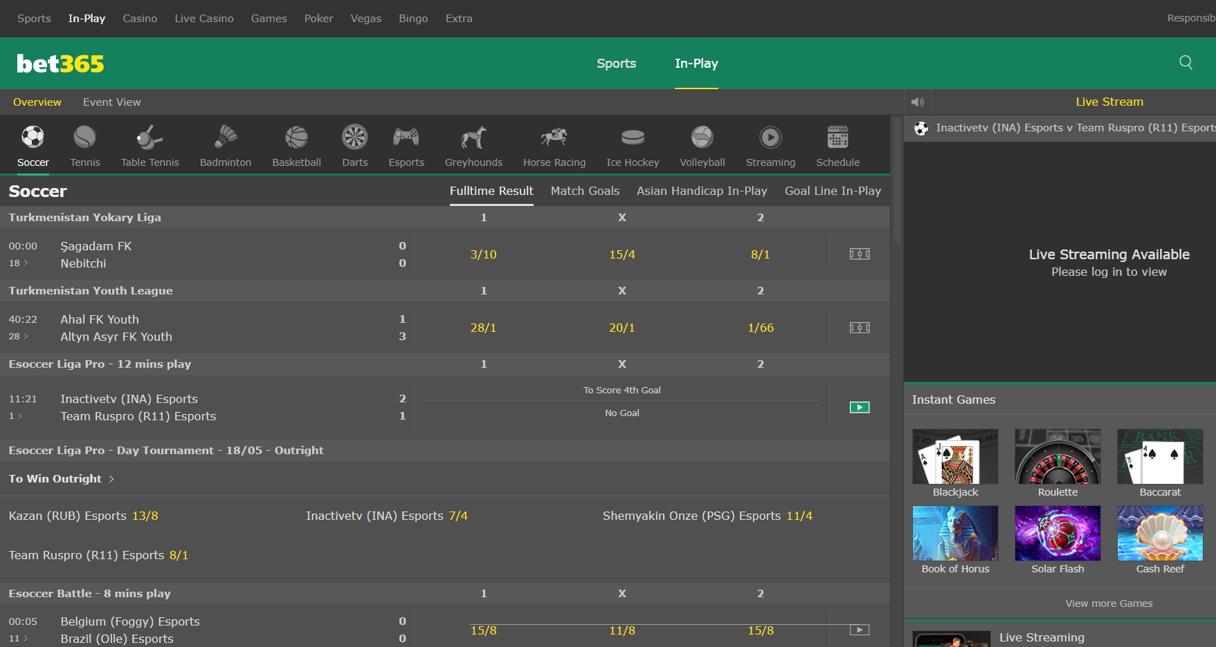 Bet365 Fußballwetten