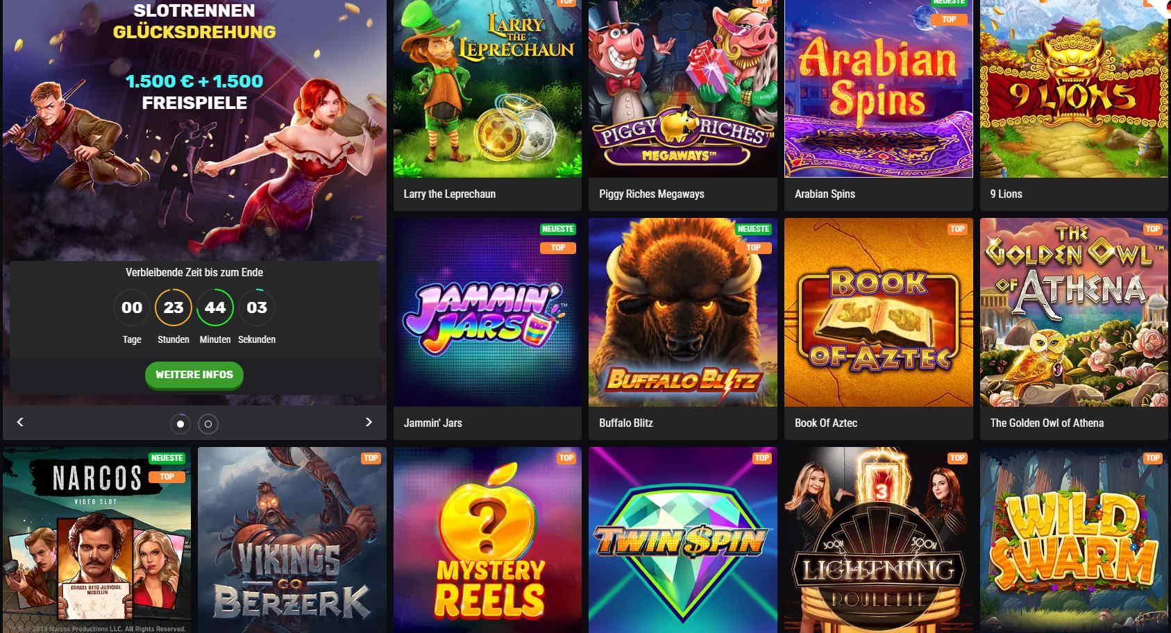 Betamo Casino Spielauswahl