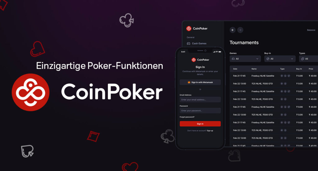Installieren Sie die offizielle mobile Anwendung von CoinPoker