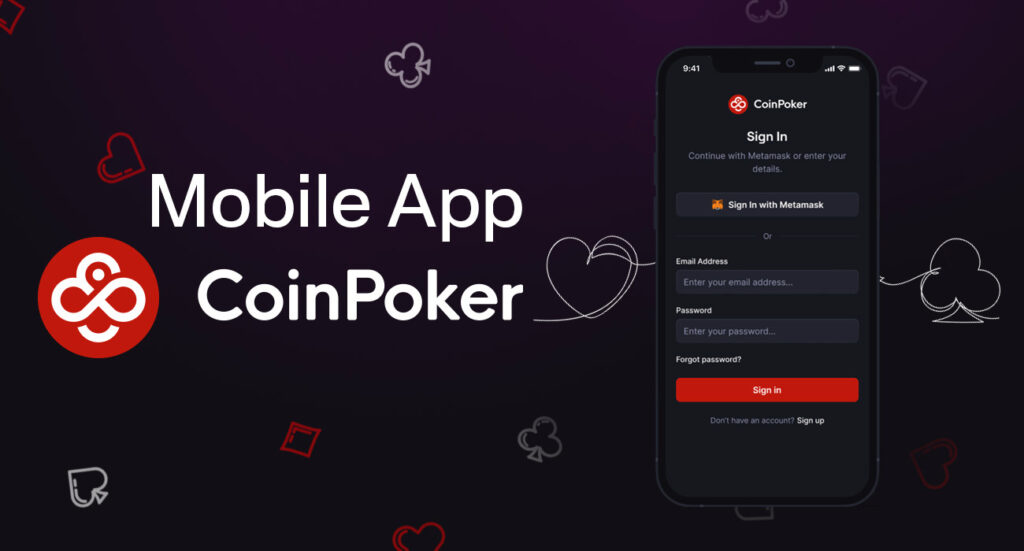 Installieren Sie die offizielle mobile Anwendung von CoinPoker