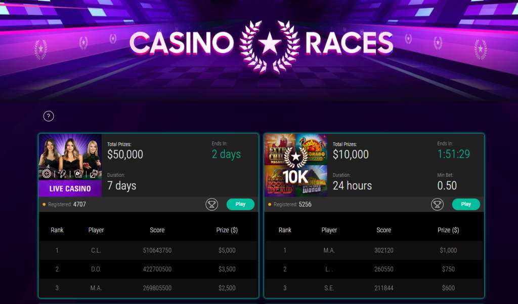 PokerStars Casino Races