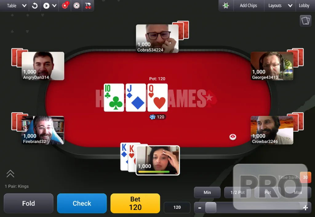 PokerStars Hamegames mit Webcam-Funktion