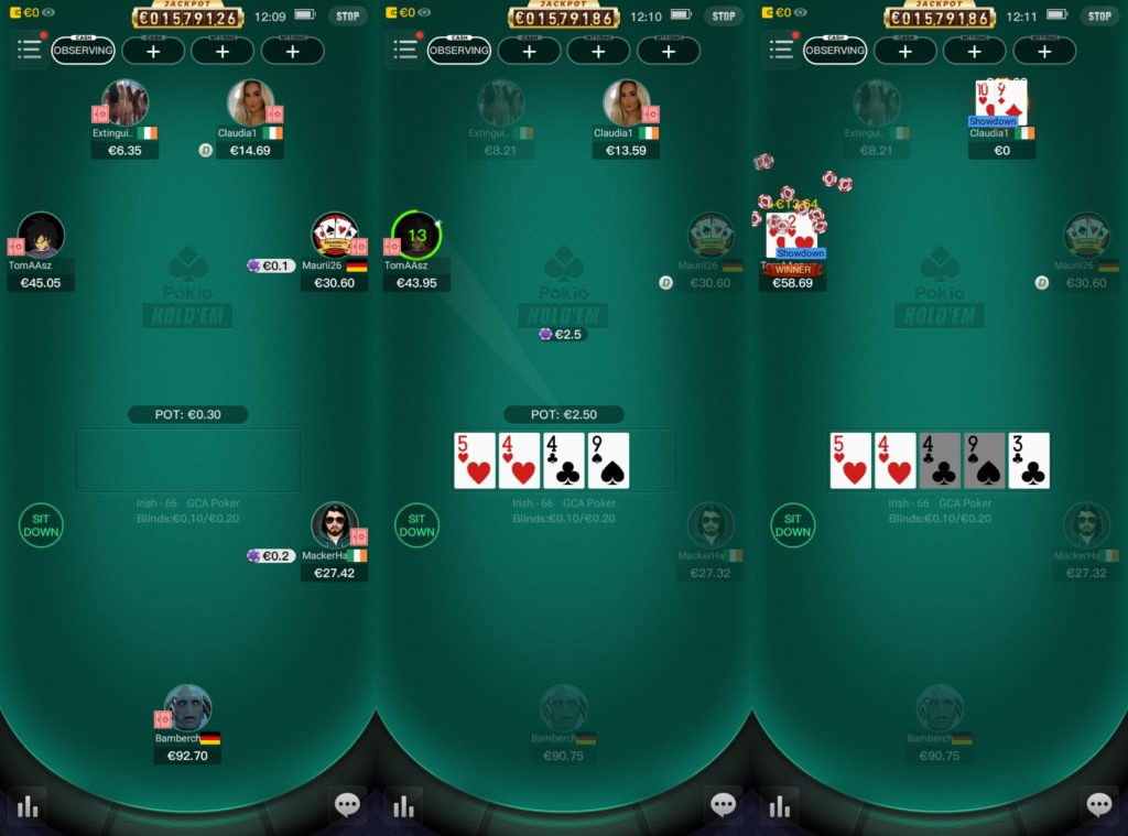 Pokio Hold'em Tische