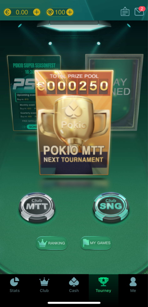 Pokio MTT Lobby