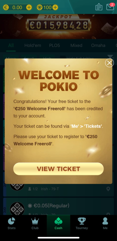 Unser €250 Freeroll