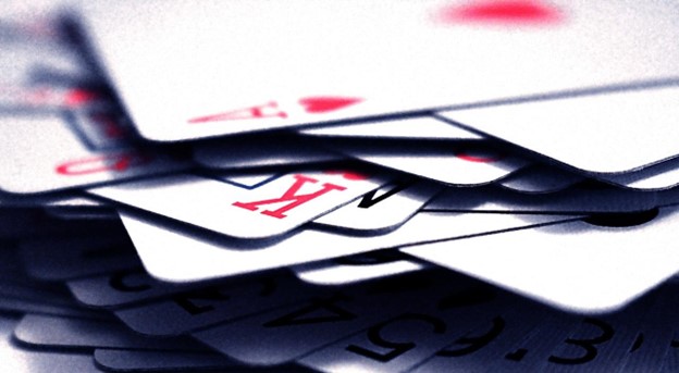 A pile of cards.