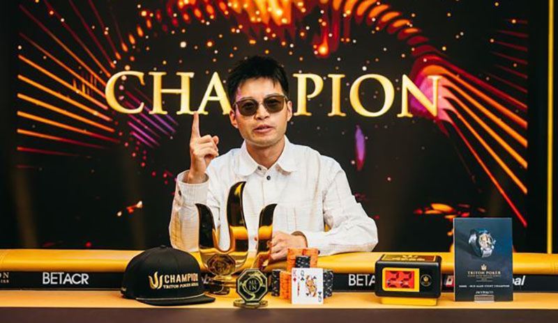 Huang Wenjie Triton Poker Champion