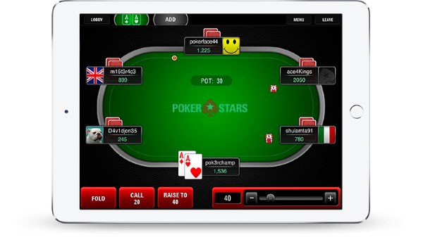PokerStars Mobile Tablet